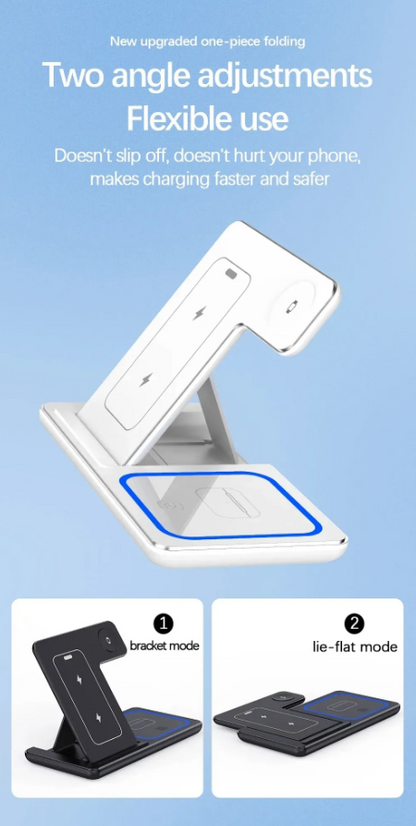 3-in-1 Foldable Wireless Charging Stand